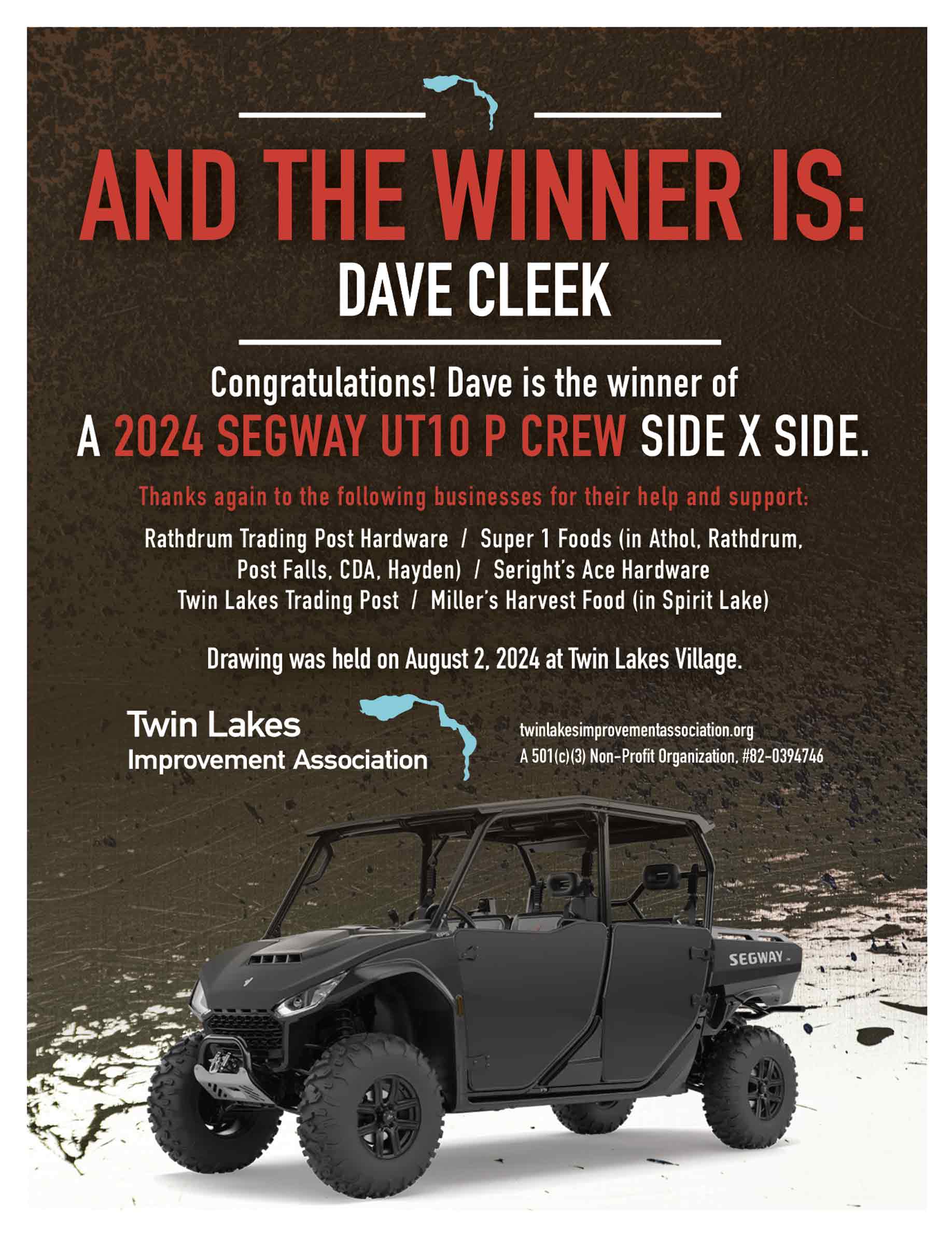 2024 SXS Raffle Winning Poster